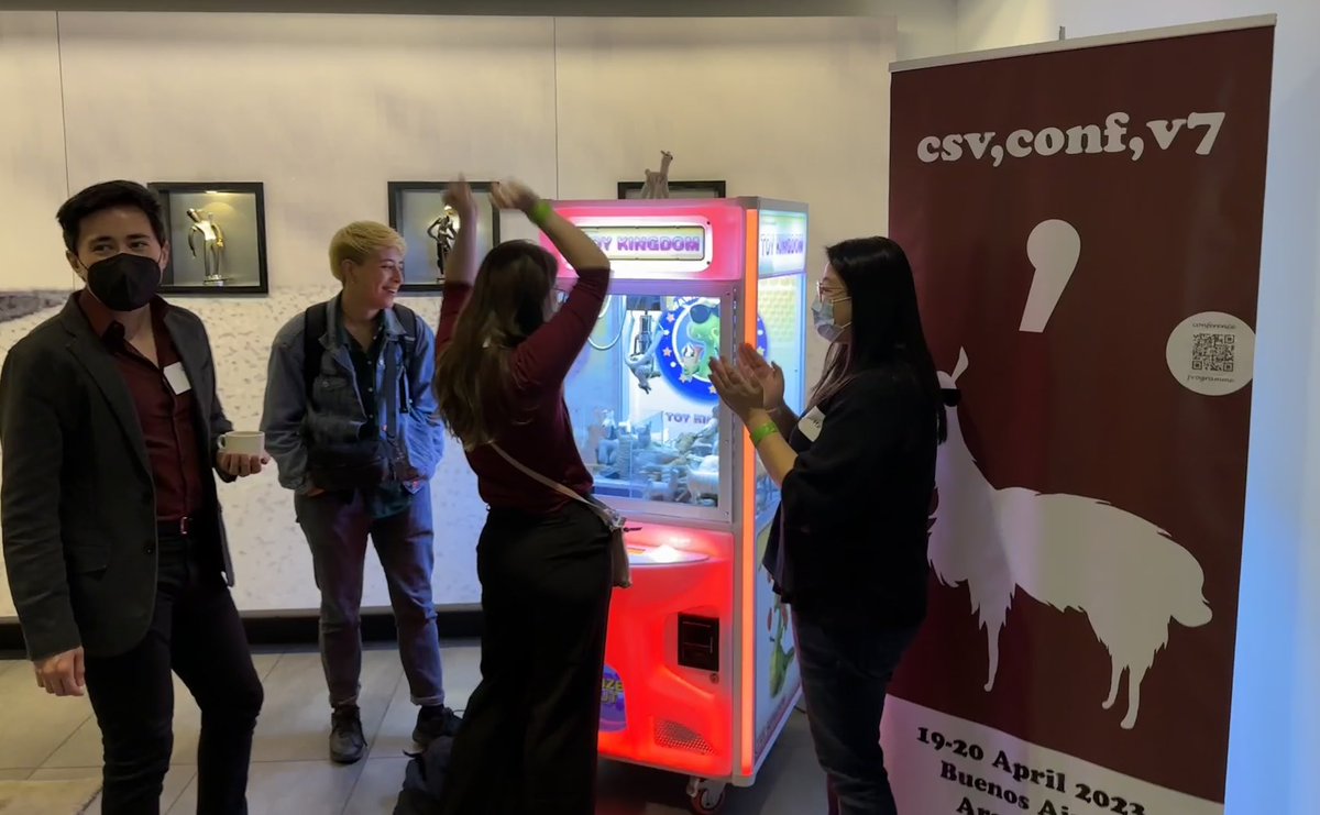 CSVConference's tweet image. Let the games begin! #csvconf #commallama