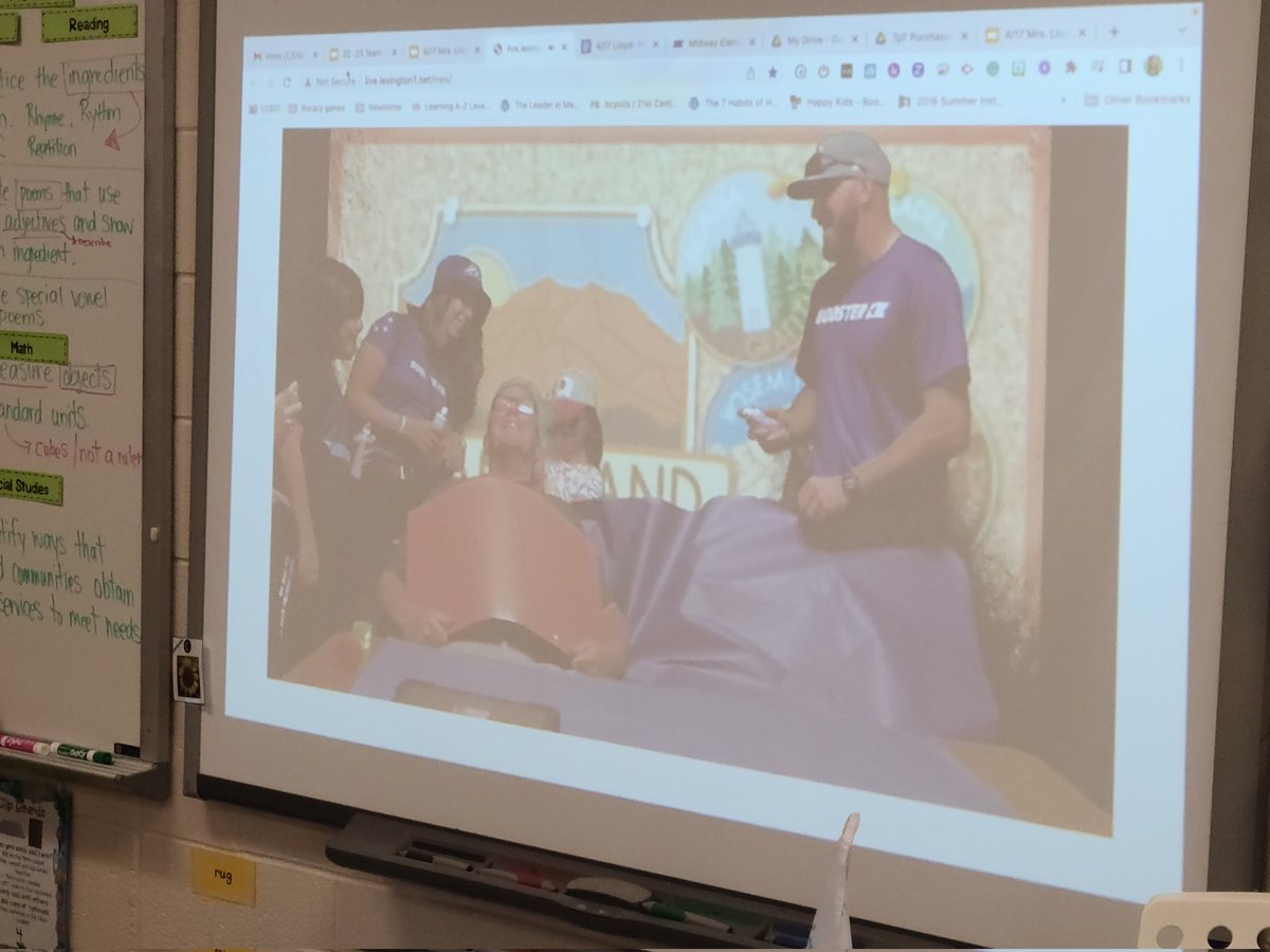 Our kids have been working hard to raise money for our school library. Today, Dr. C had to dye his hair! 😳🤣 Our class has raised over $3,000 total so far. That's  $132 per lap for the Boosterthon Fun Run! Keep going <a href="/Midway_Mustangs/">Midway Elementary</a>!