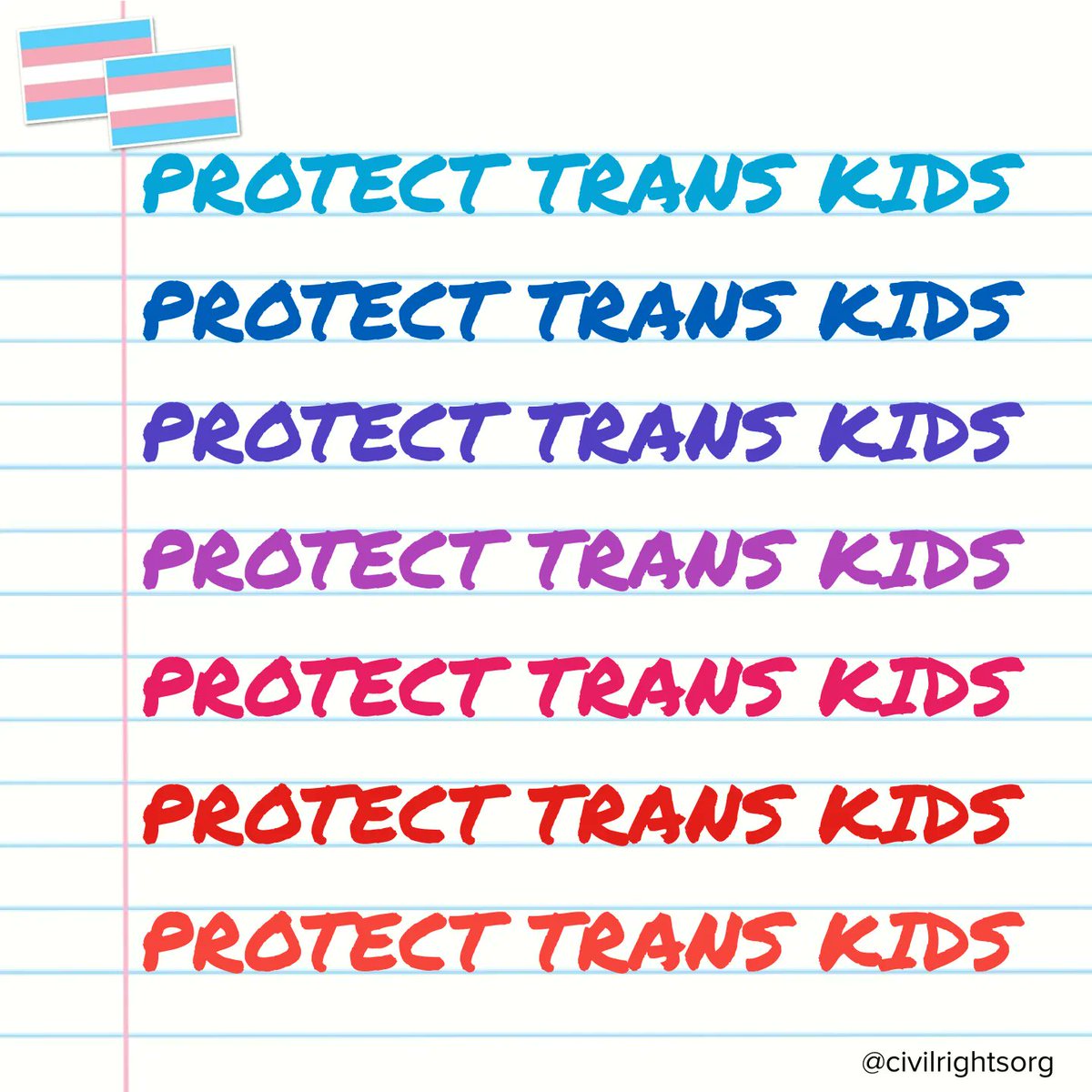 Transgender, nonbinary, and intersex youth want to participate in team sports for the same reasons as their cisgender peers: to be part of a team, learn sportsmanship, and challenge themselves. Tell lawmakers to reject H.R. 734 and #LetKidsPlay! buff.ly/3ULSLwy