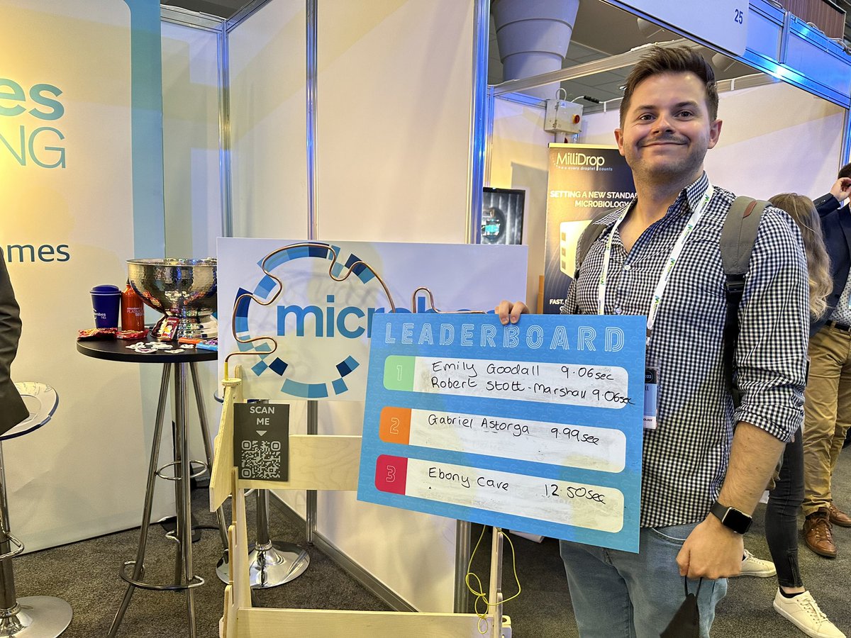 We didn’t even have time to tweet celebrating <a href="/EmGoodall1/">Emily Goodall</a>’s new leaderboard position - <a href="/RobertJayStott/">Robert Stott-Marshall, PhD</a> was up next and got EXACTLY the same time, to the millisecond!

The question is, will yesterday’s champion <a href="/LangridgeLab/">Langridge Lab</a> <a href="/gemma_langridge/">Gemma Langridge</a> come and knock them off? #microbio23