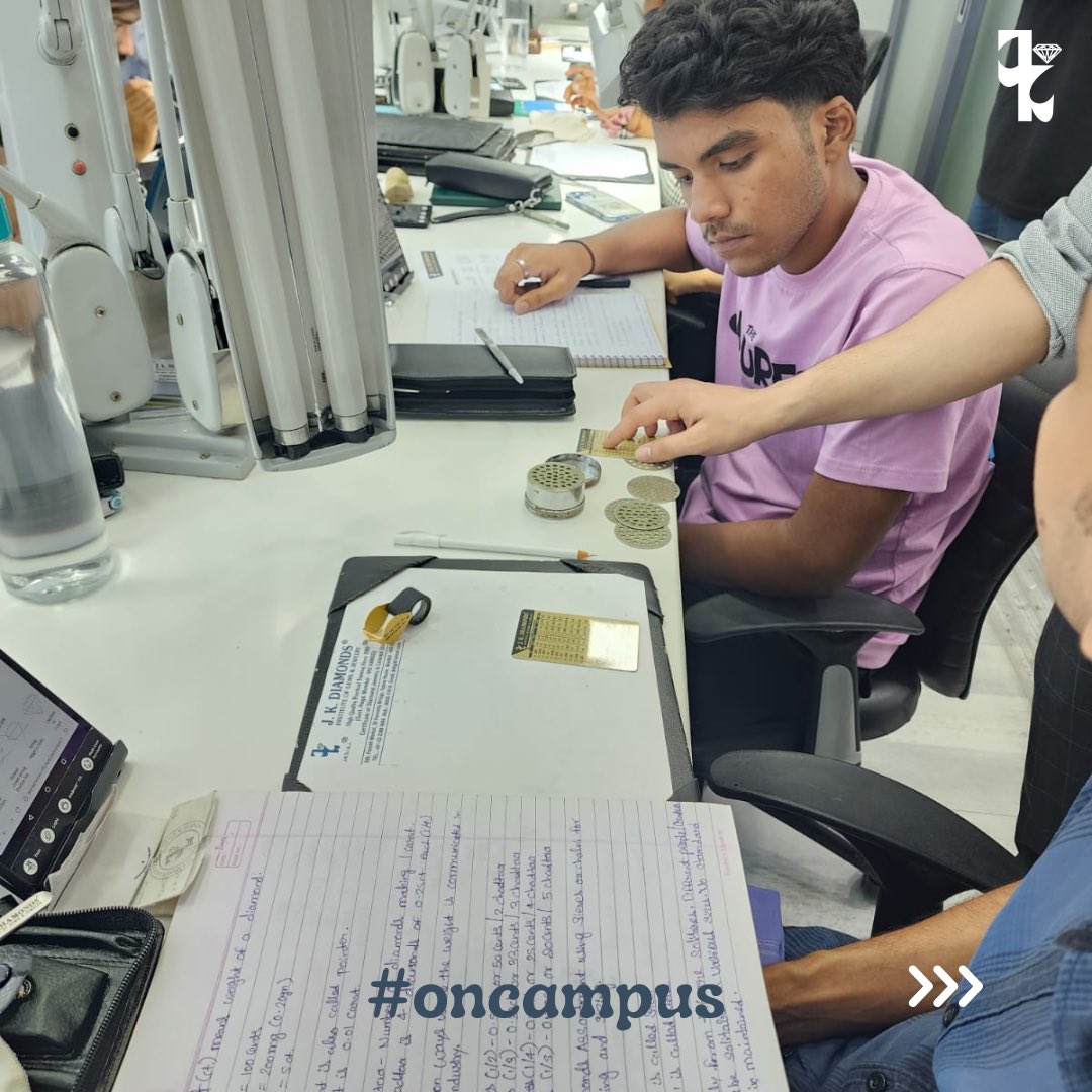 JKDIGJ's tweet photo. Polished Diamonds #students of @JKDIGJ are 100% practically trained to conquer any challenges of the gems & jewelry industry! (1/3)
#jkdiamondsinstitute #diamonds #jewelry #diamondgraduate #diamondgradingcourse #minesvisit #marketknowledge #practicaltraining #businessstartup https://t.co/4LEW5FtHvM