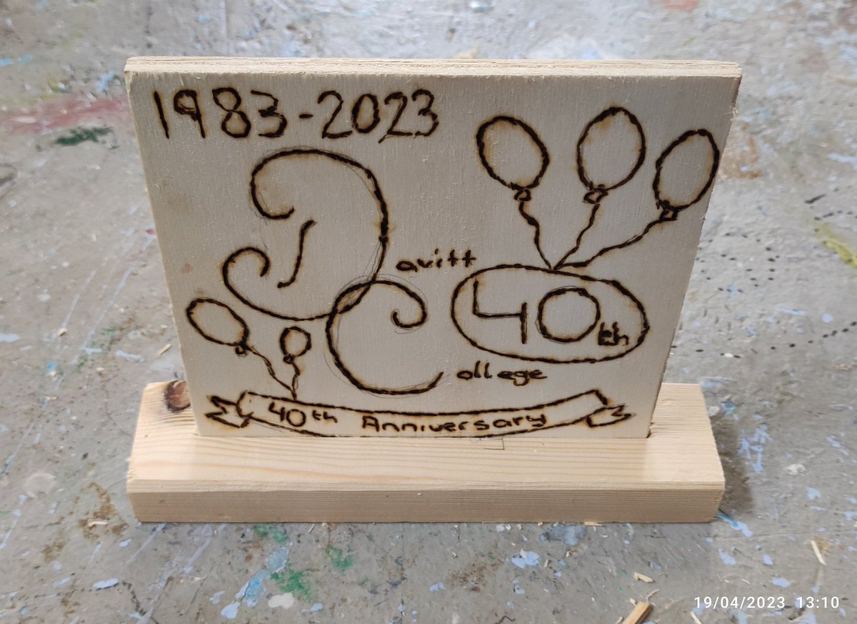 A nice display of plaques presented by our #TYstudents <a href="/DavittCollege/">Davitt College</a>  for our 40 year celebrations. #constructionstudies #woodtechnology