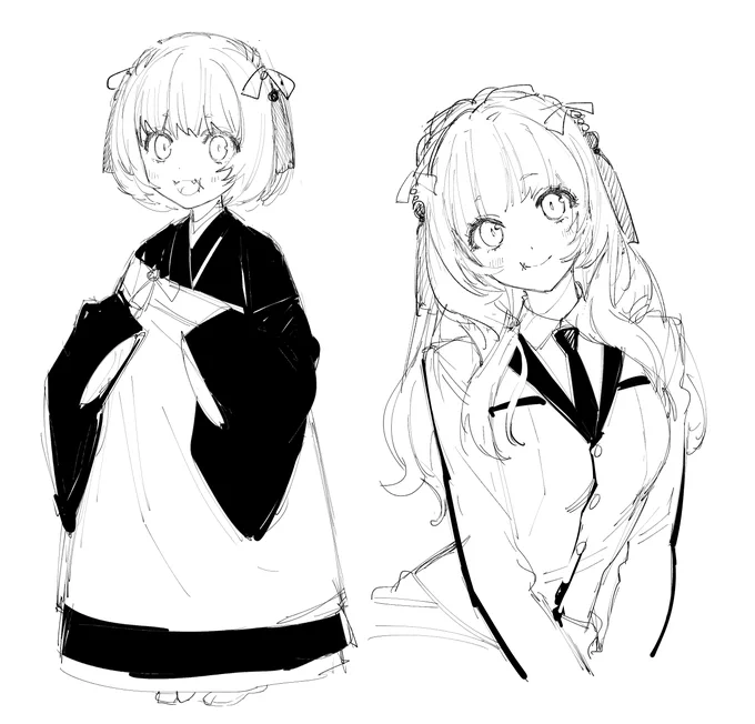 @KATANAGAMI_kabe ささらさんの手元の時、女性外見多かったのでは!?の絵と、名残と反抗精神でしばらく直紹の手元でも女性外見だった のやつ 