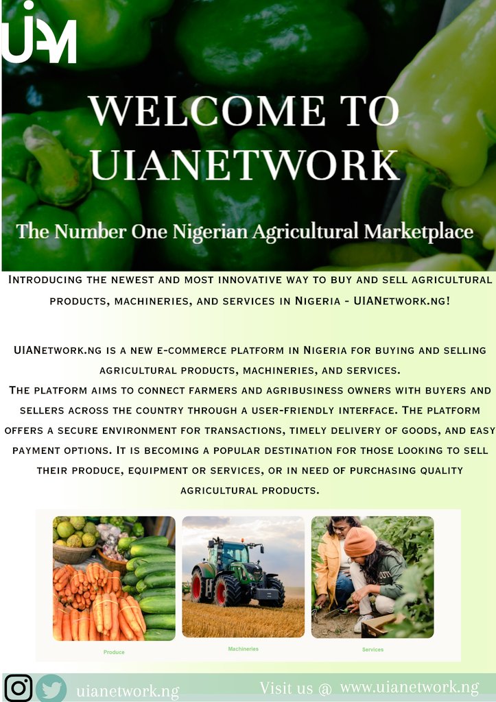 uianetworkng's tweet photo. @ShoutsAndMiras @ReelFruit @TeamTomatoJos You can sell online today and reach out to so many potential customers!

Visit https://t.co/1kmdgdqraC to get started. https://t.co/P4426uVb6R