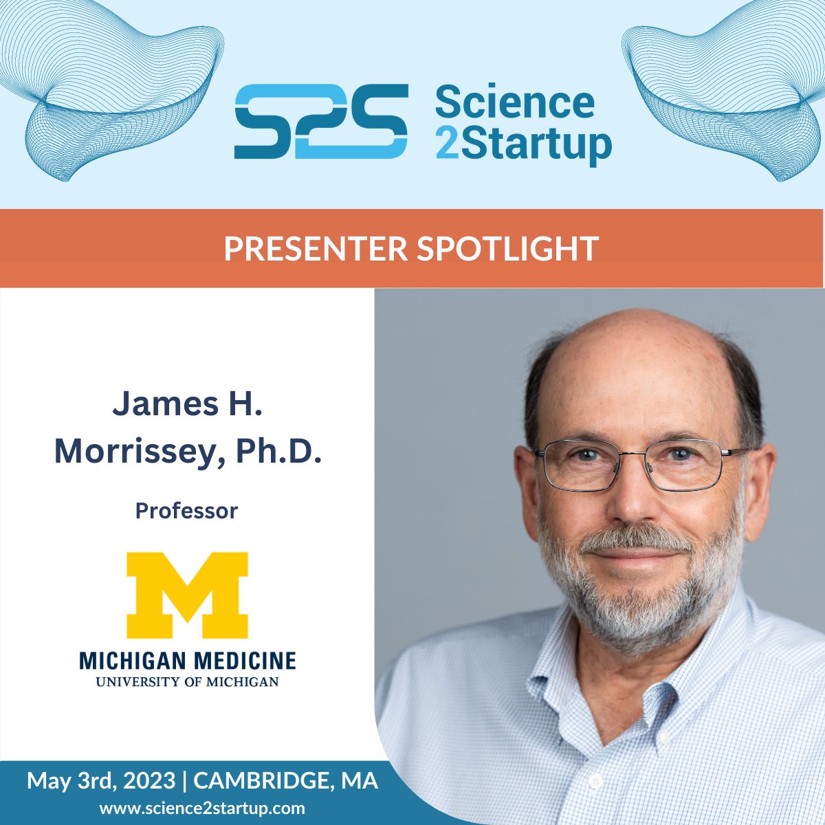 atlasventure's tweet photo. Today’s #Science2StartupSpotlight is @JHMorrissey, Professor, @INNOVPARTNER
James’ presentation will focus on a novel platform for the reversal of all types of heparin in current clinical use. https://t.co/RJbPnX7tyv