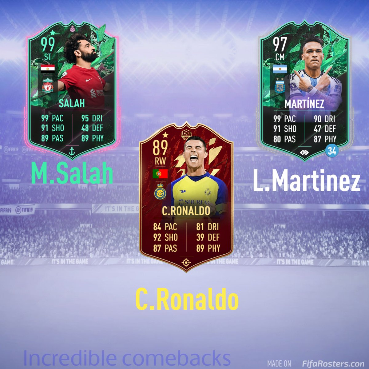fut22_News's tweet photo. Good news! Found more cards! This time the cards have become better except C. Ronaldo's card... BUT! At least we get him in al nassr now! All of this is going to come out 9th of May. https://t.co/hs1k1gG9XT