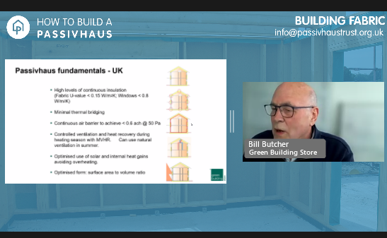 PassivhausTrust's tweet photo. Great to have @billbutch @G_B_Store reminder of #Passivhaus fundamentals in #HowTo build a #Passivhaus: #BuildingFabric 

https://t.co/YdFx11KJYX

#WednesdayWisdom #PassiveHouse #AwaysLearning #BetterBuildings #EfficiencyFirst #ArchitectsDeclare #SustainableBuilding https://t.co/nLsB324fuh