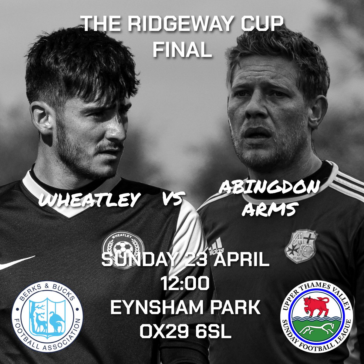 UTVSL1's tweet photo. Who will lift the cup on Sunday, 🟣 or 🟢?

⏰ 12:00 Sunday 23 April
🏟️ Eynsham Park, North Leigh
🎟️ On the gate https://t.co/bMjhxYpnyD