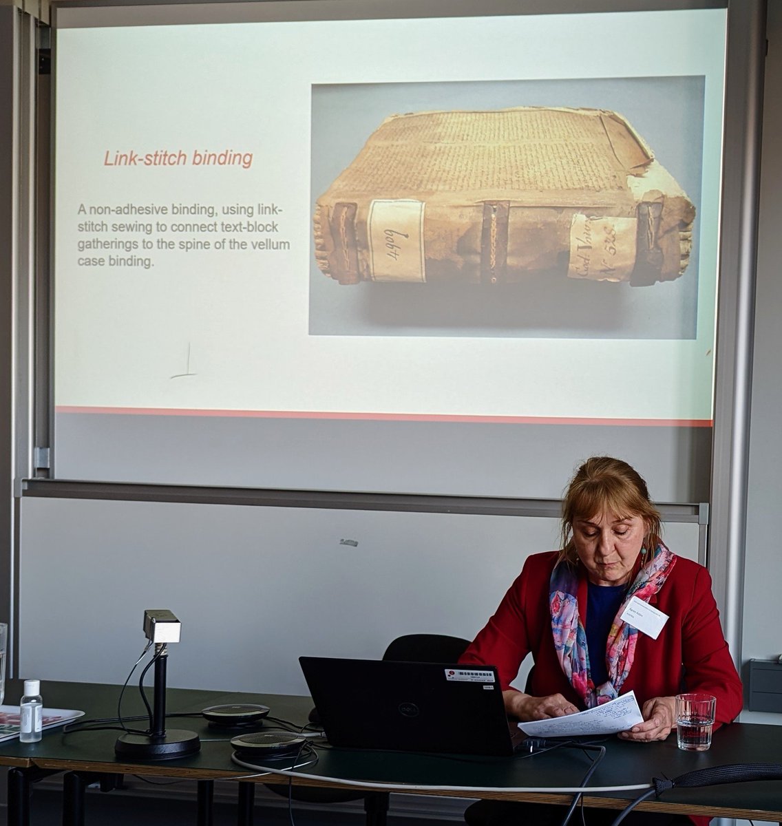 Day 1 @CCManuscripts 19 and plenty of tackets! It is wonderful to see old colleagues and friends...#booknerds #bookconservation