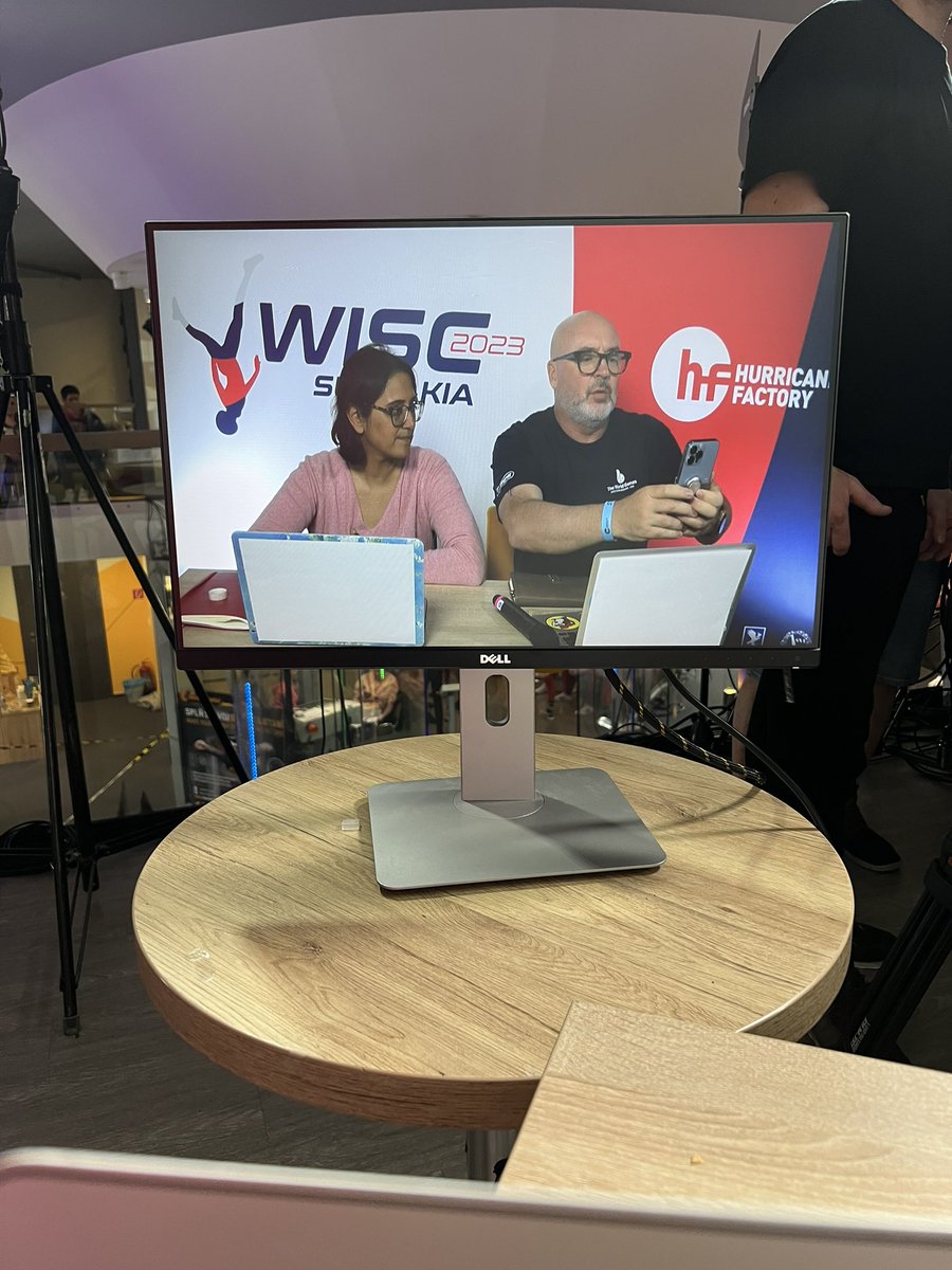 ReganTetlow's tweet photo. Me and Rai getting ready. AV checks and tech rehearsal. @airsports_fai #wisc2023 https://t.co/E0uDlosyxg