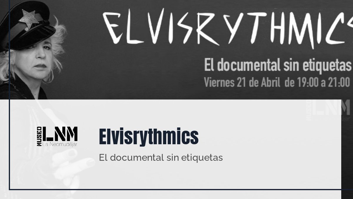 Elvisrythmics, Jesús Jáuregui, Jose Luis Menendez, Lois Fasching y mucho más en el Museo La Neomudejar - mailchi.mp/arthousemadrid…