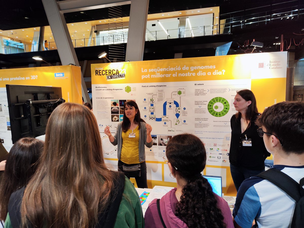 CatBiogenoma's tweet photo. Vine a descobrir el #Biogenoma de la mà de les nostres investigadores i investigadors del @cnag_eu , @GeneticsUB, @IRBioUB i @IBB_botanic !
👥Aquest dissabte, oberta al públic general! T'hi esperem!
🔗https://t.co/suHvtyl37F
@PCB_UB @FundlaCaixaCAT #RecercaenDirecte https://t.co/DtH22C7apQ