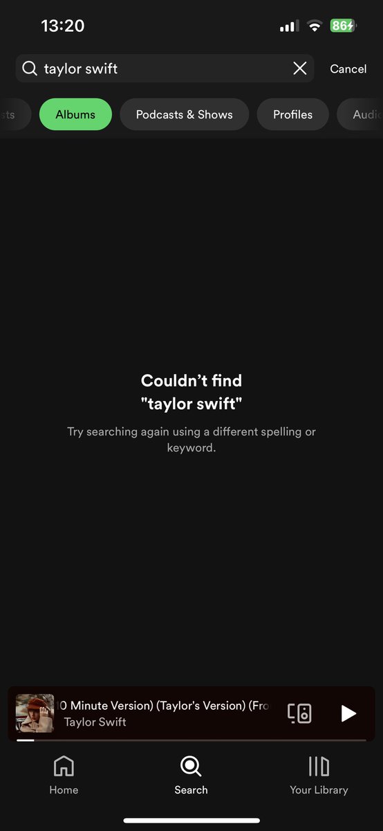 bitsofmuller's tweet photo. HELLO @SpotifyUK SORT IT OUT https://t.co/CdGfnz73cP
