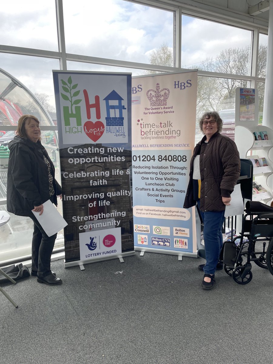 AsdaBolton's tweet photo. ⁦#highhopesforhalliwell_being ⁦@AsdaBolton⁩ today #raising #awareness #activities #community #st Paul’s ⁦@HalliwellBefri1⁩ #creating new opportunities #celebrating #life #faith #opportunity #volunteering ! Call in store and meet the team ! https://t.co/YPZ0SZXvFB