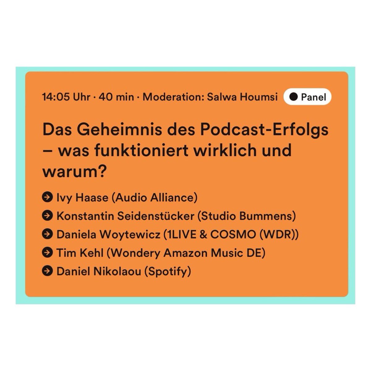 BlickWert's tweet photo. Wen sehe ich morgen in Berlin beim @SpotifyDE AllEars? #spotifyallears #AllEars https://t.co/MwouiAvl7k
