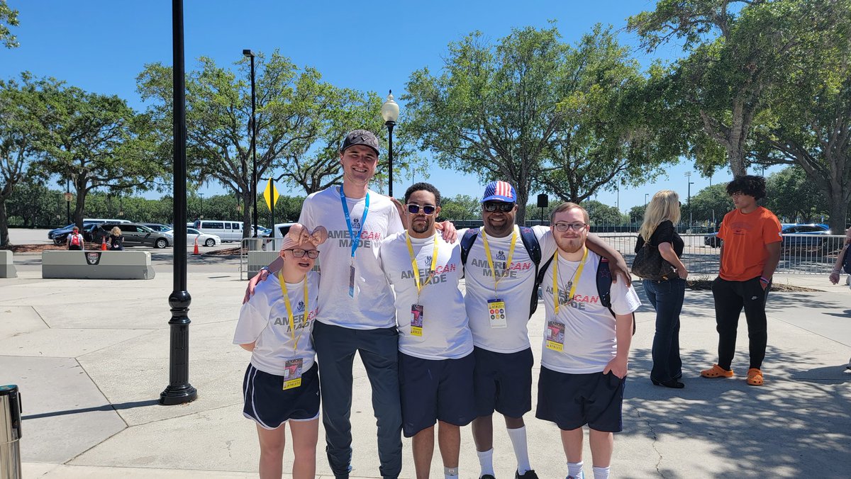 After an ankle rest day on Monday. Yesterday Cristian ventured out for practice and showcase with his team. They brought some ENERGY. The group picture is Cristian's team in the white and the special abilities team from Taiwan. So cool! Qualifying round tomorrow.
