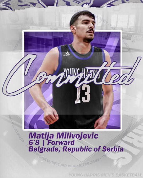 MilivojevicM19's tweet photo. After a long consideration I decided to not give away my eligibility and to finish what I started. 
With that being said I would like to announce my commitment to Young Harris College.

Peach state, I’m coming back home!
@Coach_Currier @Rel015 https://t.co/DPV2vOcUnS