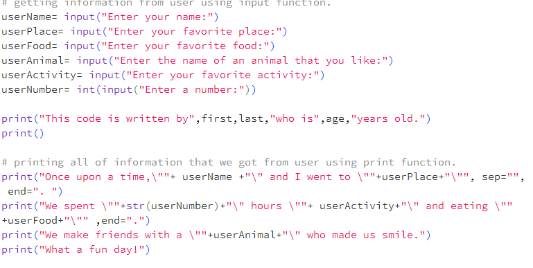arezu_rezaiy's tweet photo. Hello!
I am learning Python programming language at Afghan Pathways program and this is what I coded today.
@E_Ehrari 
@CodeToInspire 
#AfghanGirlsCode
@f_forough https://t.co/IPHbzzVLIh