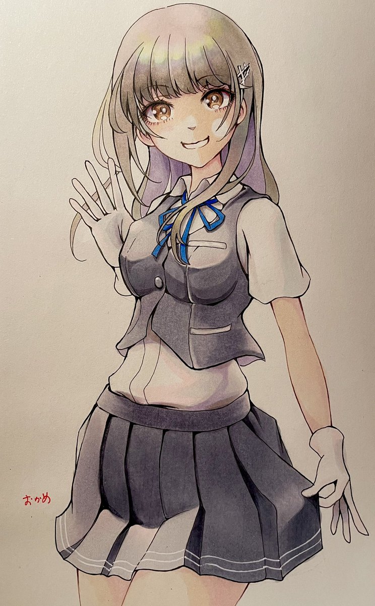 「そうよ!親潮姉と同じ、初期陽炎型よ。いいでしょー! 」|おかめのイラスト