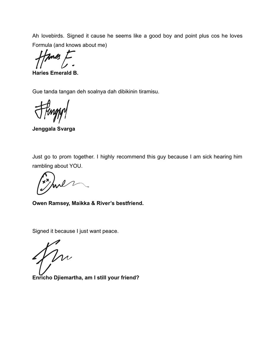 🖇️ Letter of Reccommendation

P.S: River dapetin ini with blood, swear and tears soalnya sepupu2nya Mai suka ngerjain dulu LOL