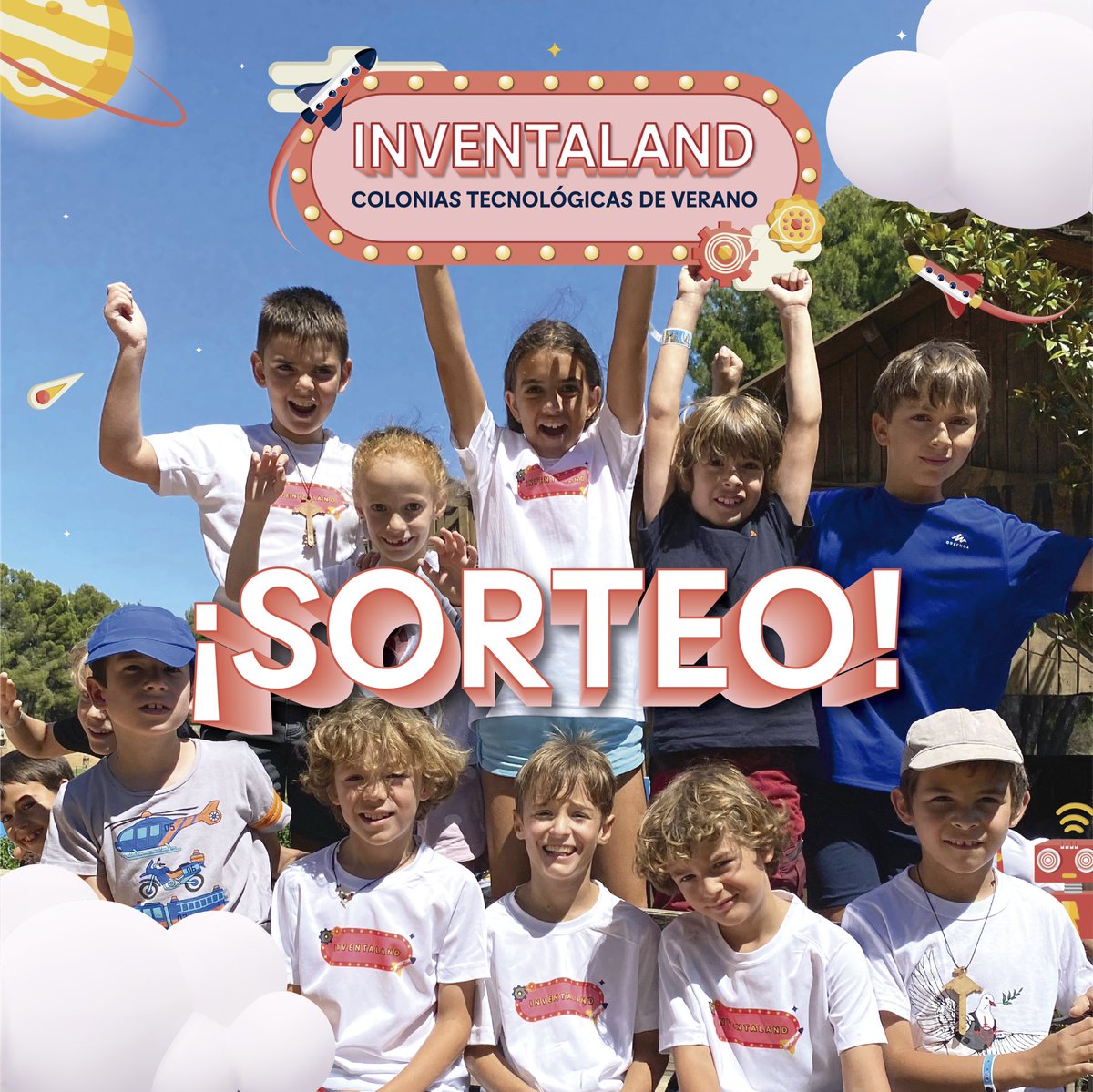 ¡Estamos de sorteo por nuestro instagram @ainventores ! Gana una plaza para las colonias de verano en Madrid o Zaragoza y conviértete en inventor