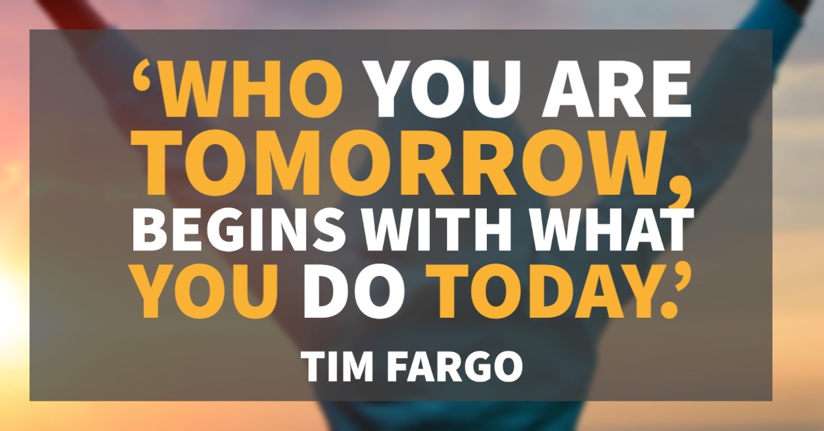 bmhtraining's tweet photo. ‘Who you are tomorrow, begins with what you do today.’ Tim Fargo

#quoteoftheday #success #onlinelearning #getreadytolearn #distancelearning #onlinecourses https://t.co/CTyv7TMWZf