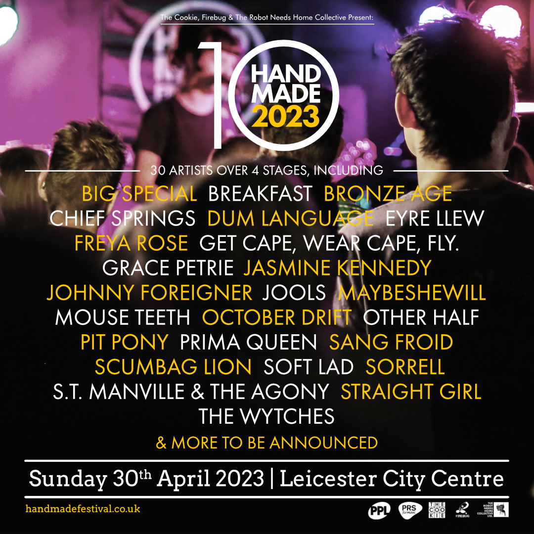 Stage times and venues will be announced TOMORROW! Who are you most excited to see at Handmade next weekend? Last tickets are available here: gigantic.com/handmade-ticke…