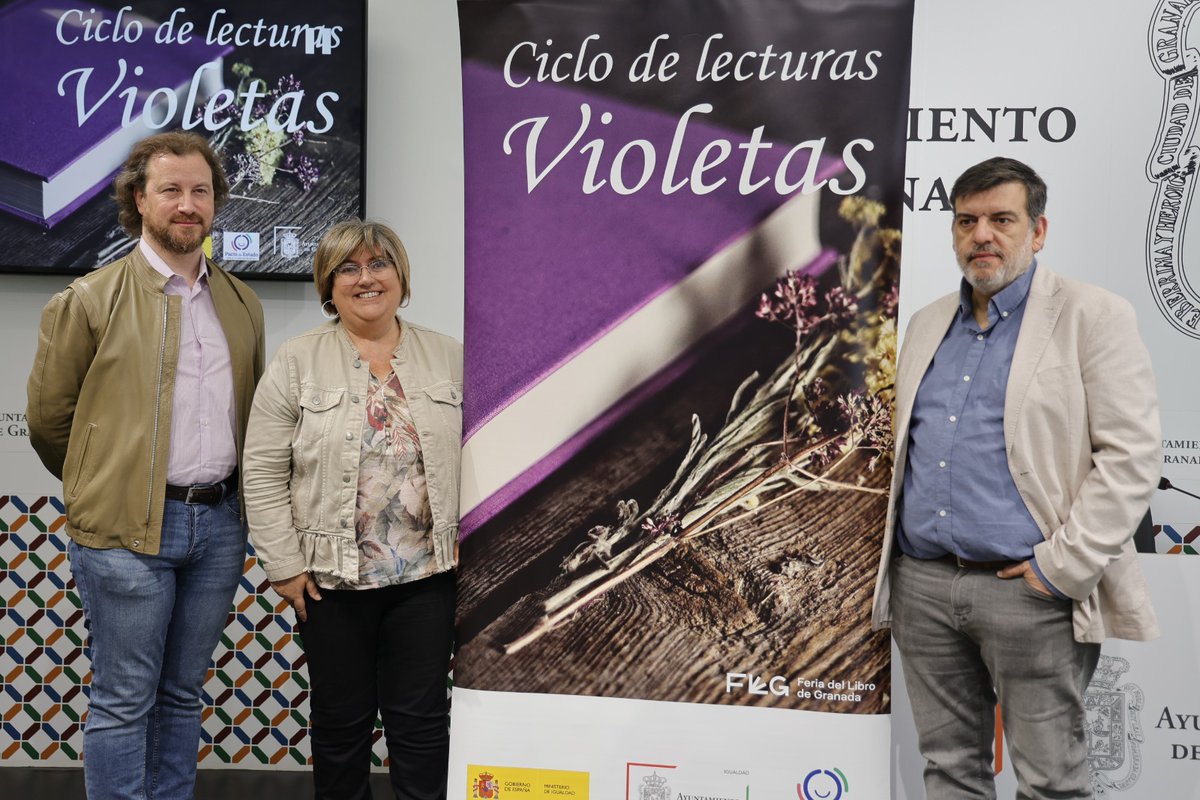aytogr's tweet photo. 📚💜📖El Ayuntamiento programa en el marco de la @ferialibrograna la segunda edición del ciclo #LecturasVioletas, que aborda la necesaria igualdad entre mujeres y hombres con la presentación de libros, talleres, exposiciones y una muestra de arte urbano https://t.co/YfLwUdJowK