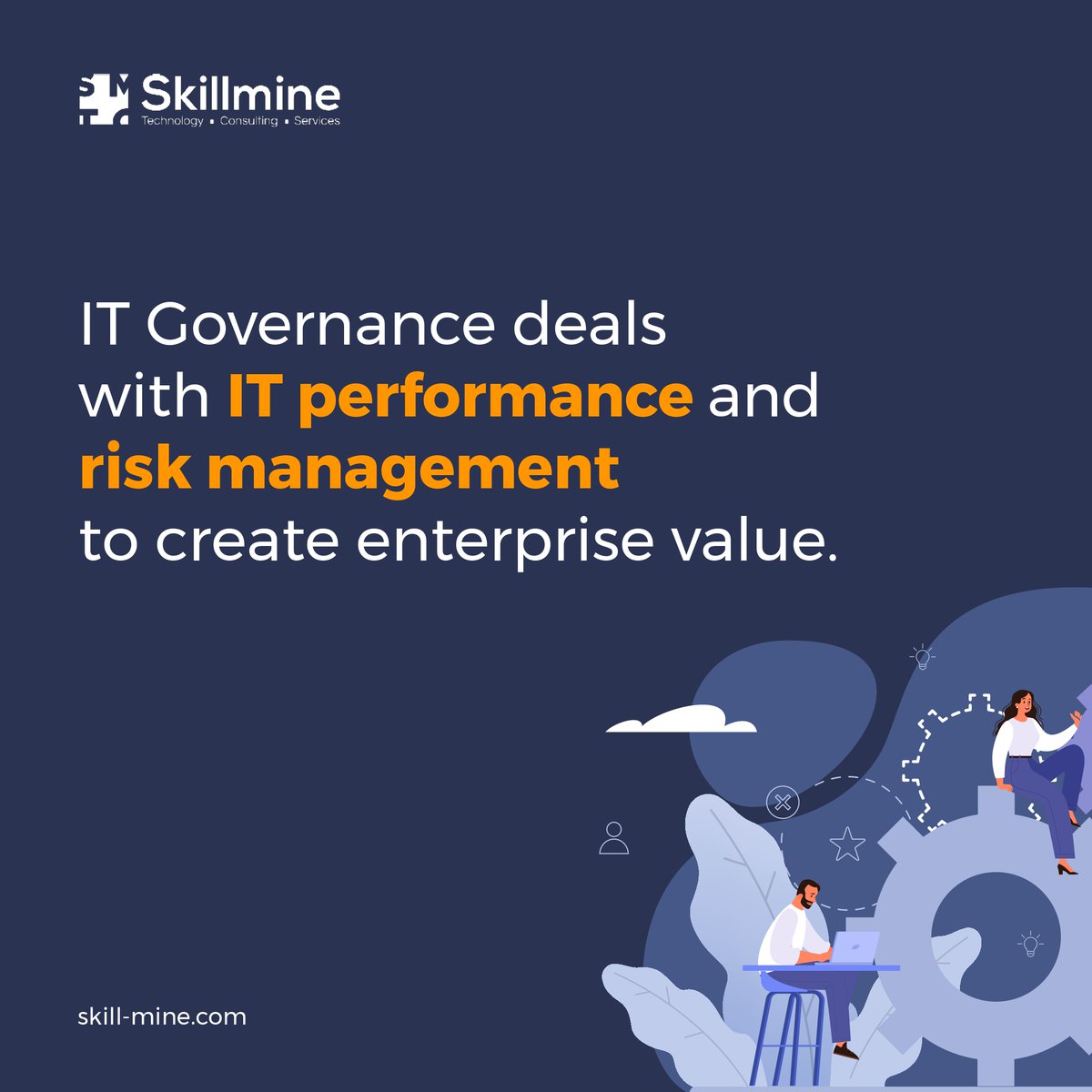 Skillminetech's tweet photo. Establishing IT Governance in an organization is an important way of ensuring that IT policies and procedures are adhered to.
Know more: https://t.co/q3lSsvdaJU
#itgovernance #ITcostmanagement #itcompliance #ITGRC #Sebi #Skillmine https://t.co/NtM2CBIXD8