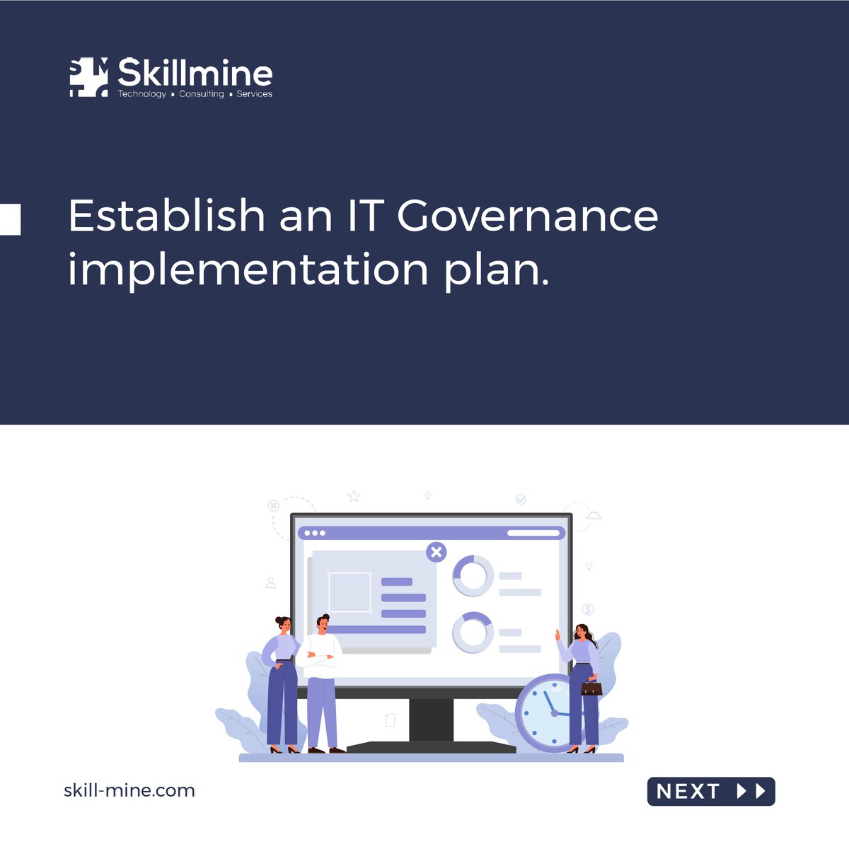 Skillminetech's tweet photo. Establishing IT Governance in an organization is an important way of ensuring that IT policies and procedures are adhered to.
Know more: https://t.co/q3lSsvdaJU
#itgovernance #ITcostmanagement #itcompliance #ITGRC #Sebi #Skillmine https://t.co/NtM2CBIXD8
