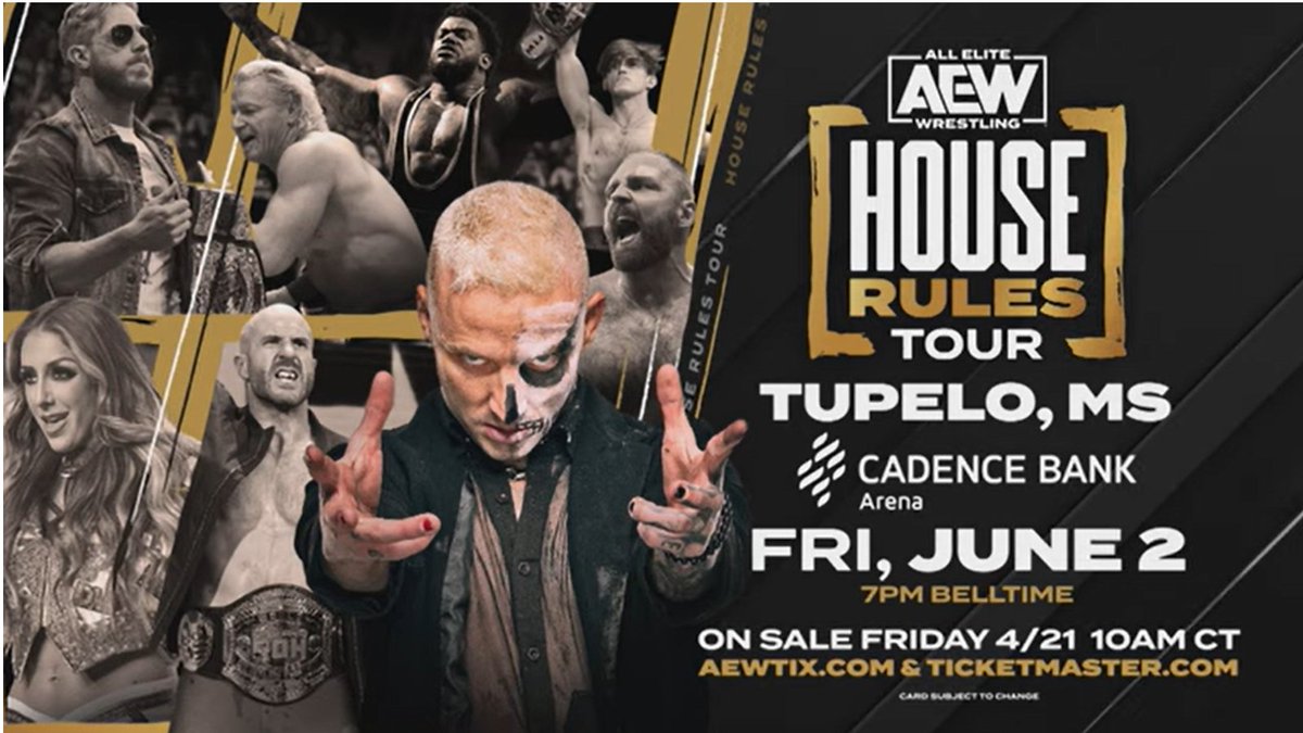 WrestleTix on Twitter "***PRESALE INFO FOR AEW TUPELO,MS & HUNTSVILLE