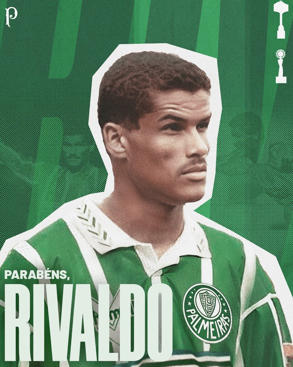Palmeiras's tweet photo. Craque, maestro, ídolo e aniversariante! Rivaldo completa 51 anos nesta quarta-feira! 💚

Parabéns e obrigado por tudo, monstro! 🐷🥳

#AvantiPalestra
#FamíliaPalmeiras https://t.co/AA6sKwJGMQ