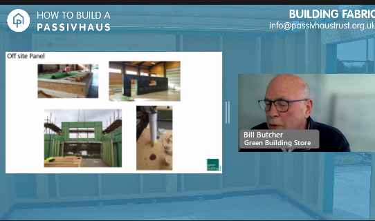 PassivhausTrust's tweet photo. Great whistle-stop tour by @billbutch of different construction approaches to #Passivhaus, drawing on @G_B_Store  &amp; other UK projects, in today's #HowTo build a #Passivhaus: #BuildingFabric webinar. 

https://t.co/YdFx11KJYX

 #PassiveHouse #AwaysLearning #BetterBuildings https://t.co/sCeeLzNV2U