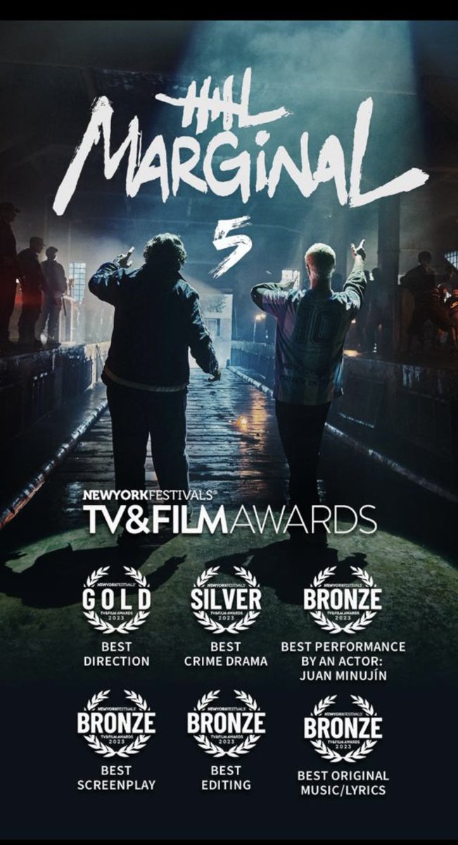 pabloculellok's tweet image. #elmarginal5 ganadora en #newyorkfestivals 👏 @undertransmedia @NBCUTelemundo @netflix @juanminujin