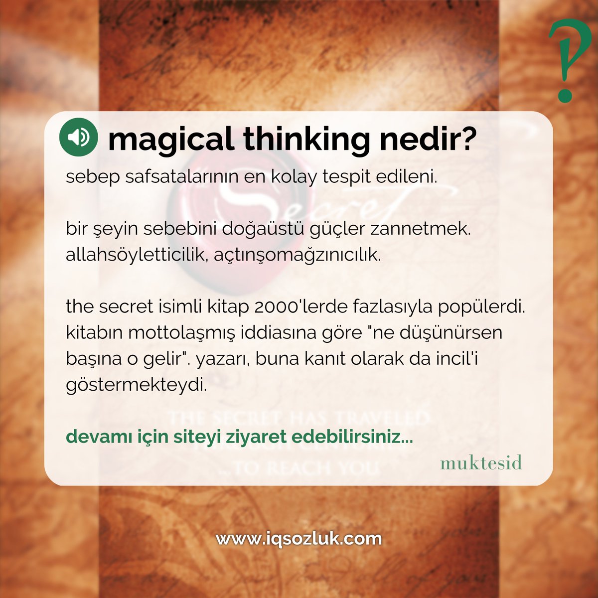 #MagicalThinking nedir? true scotsman yanıtladı:

iqsozluk.com/topic/magical-…

#safsata #mantık #thesecret