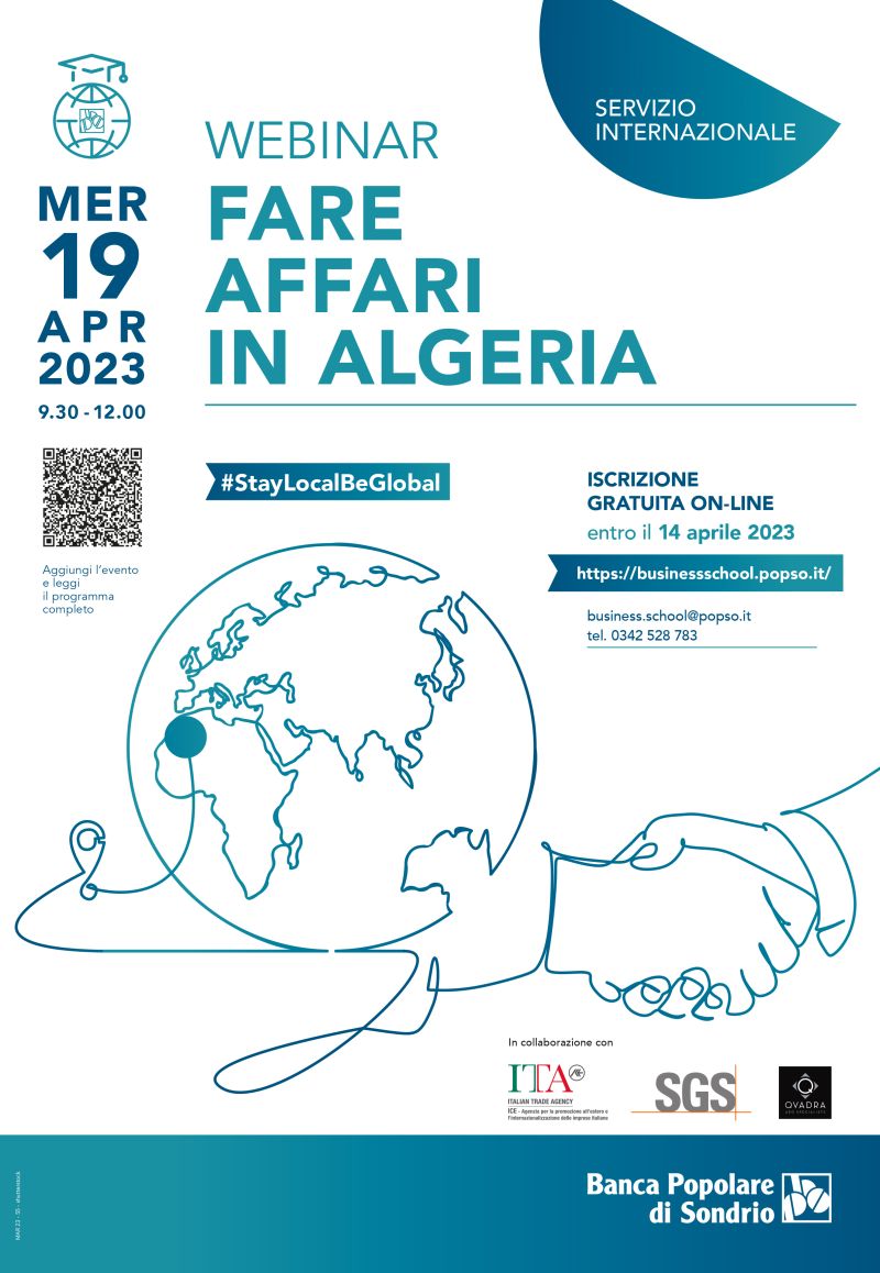 EmbAlgeriaItaly's tweet photo. Proficui scambi sul quadro normativo e procedurale del commercio estero e degli investimenti in 🇩🇿 nel corso della videoconferenza organizzata questa mattina da #POPSO e @ItaAlgeri sulle "Opportunità di #business in Algeria", alla presenza di un centinaio di partecipanti (#ICE) https://t.co/pgGswtcMFq