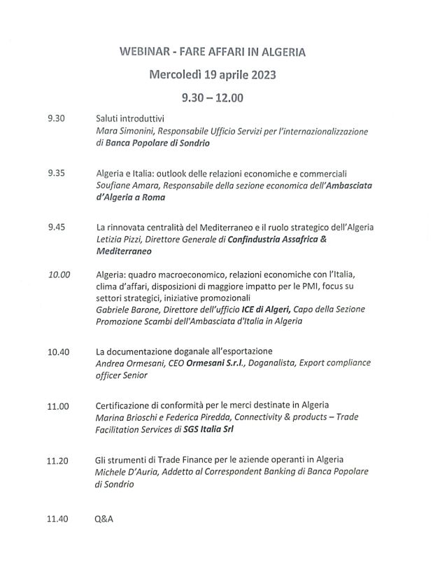 EmbAlgeriaItaly's tweet photo. Proficui scambi sul quadro normativo e procedurale del commercio estero e degli investimenti in 🇩🇿 nel corso della videoconferenza organizzata questa mattina da #POPSO e @ItaAlgeri sulle "Opportunità di #business in Algeria", alla presenza di un centinaio di partecipanti (#ICE) https://t.co/pgGswtcMFq