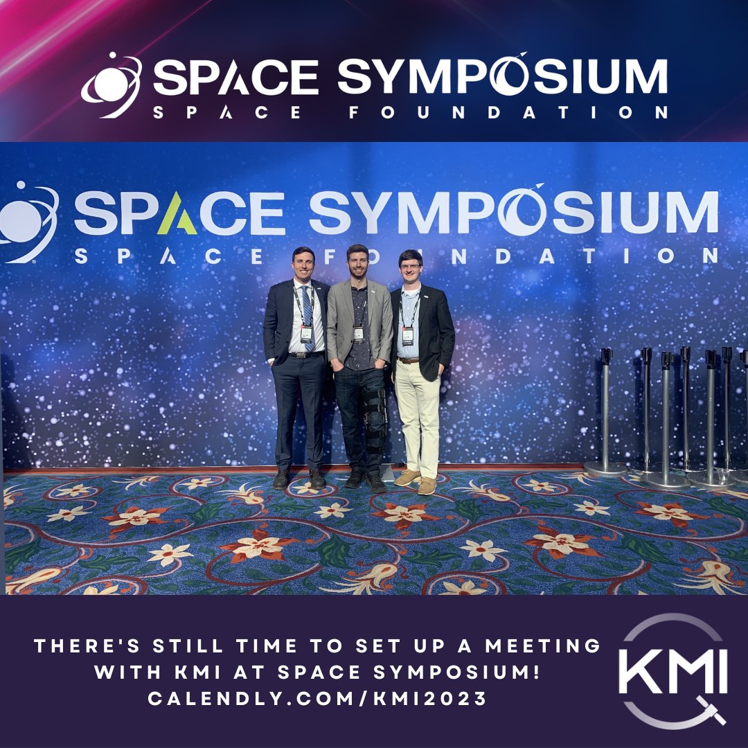 #SpaceSymposium is on to day three and we can't wait to see what the rest of it holds! We head back tomorrow but you are always welcome to reach out to KMI. We look forward to meeting with more and discussing more on #KeepingSpaceClearForAll