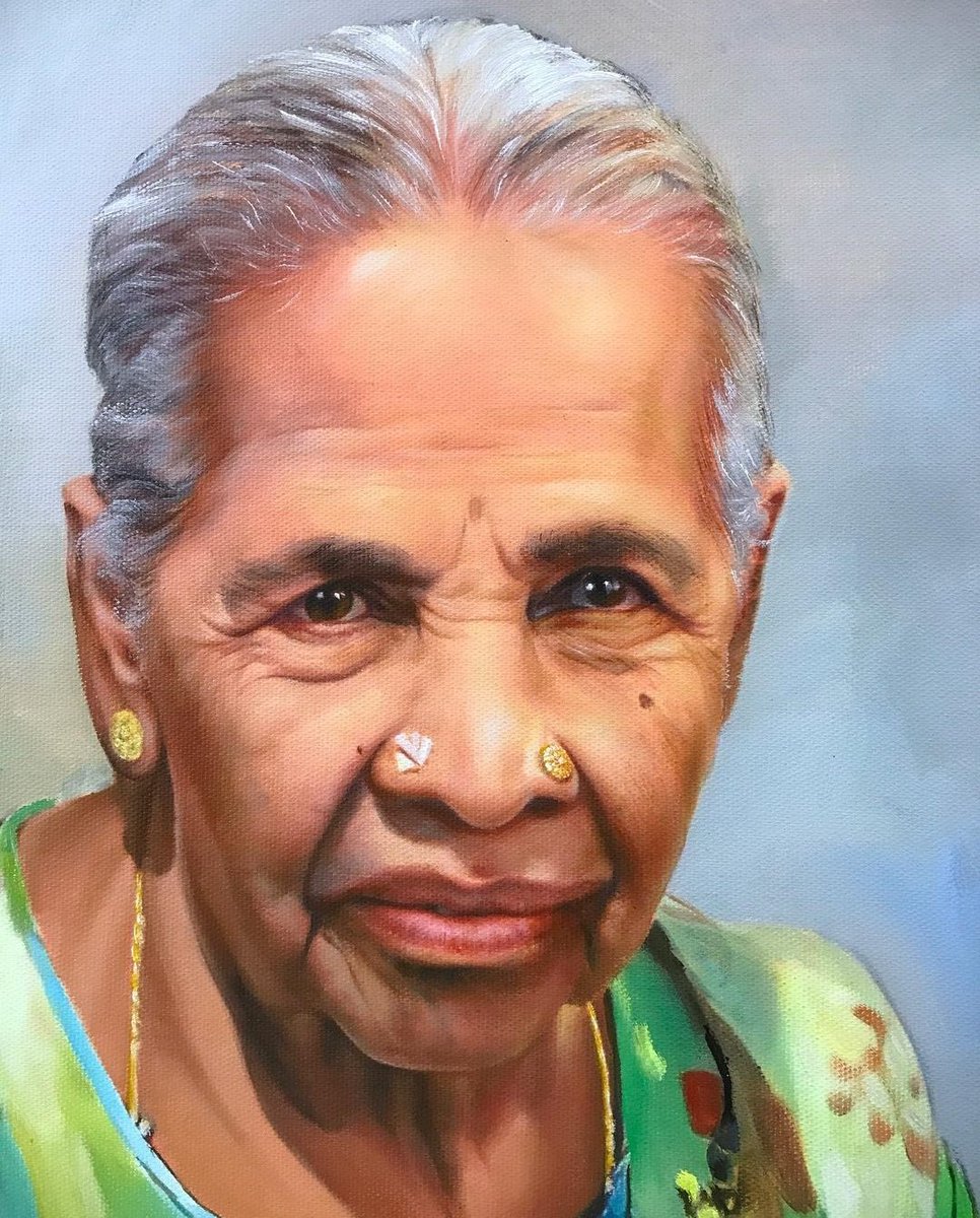 art_byprasad's tweet photo. Handpainted Oil Painting on Canvas 🧑‍🎨 
20 X 30 inches canvas 
#clientsorder #oilpainting #canvas #art #twitter https://t.co/TojloicC2P