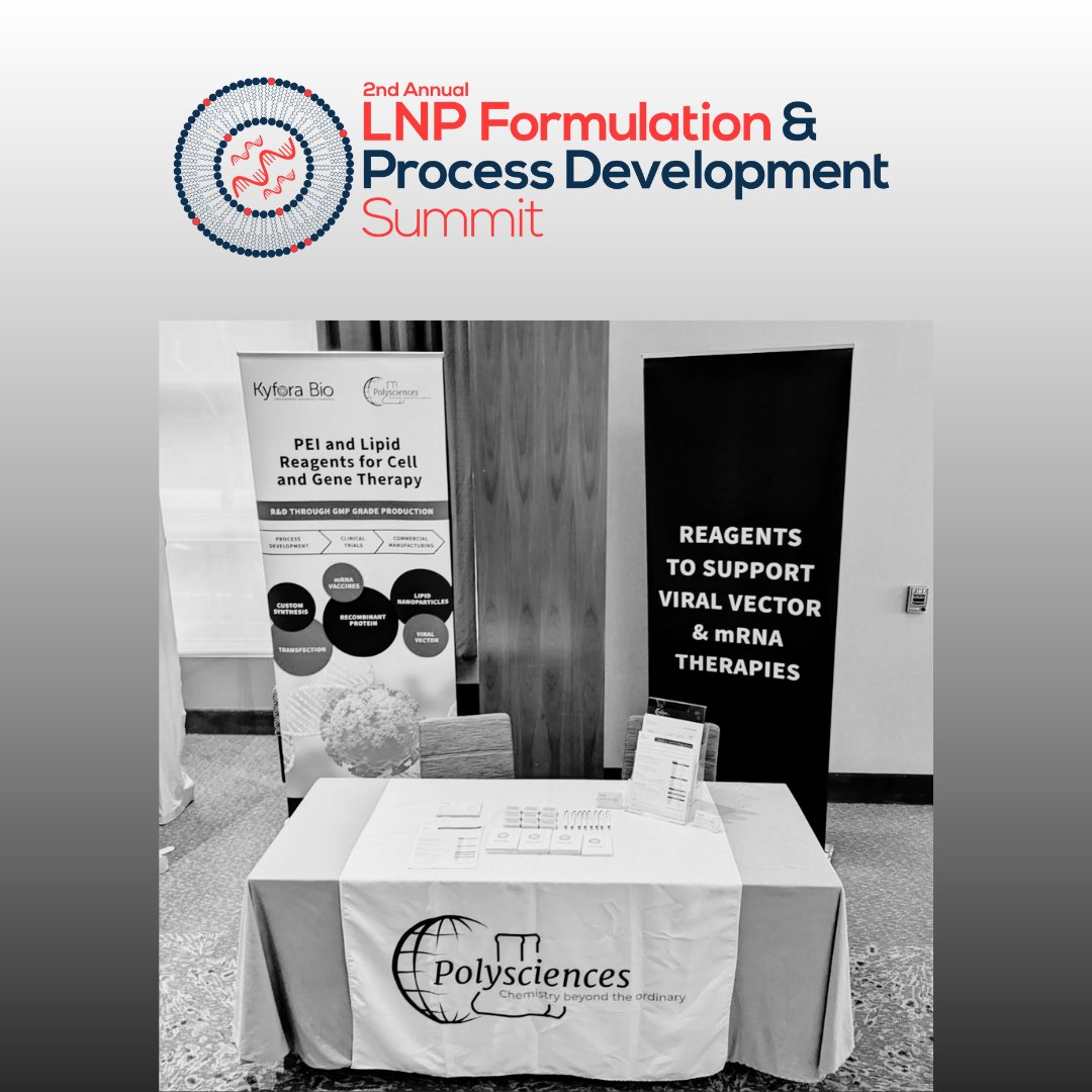 Last day at the 2nd Annual LNP Formulation + Process Development Summit in Boston! Come visit us at Booth #9 <a href="/KyforaBio/">Kyfora Bio</a>