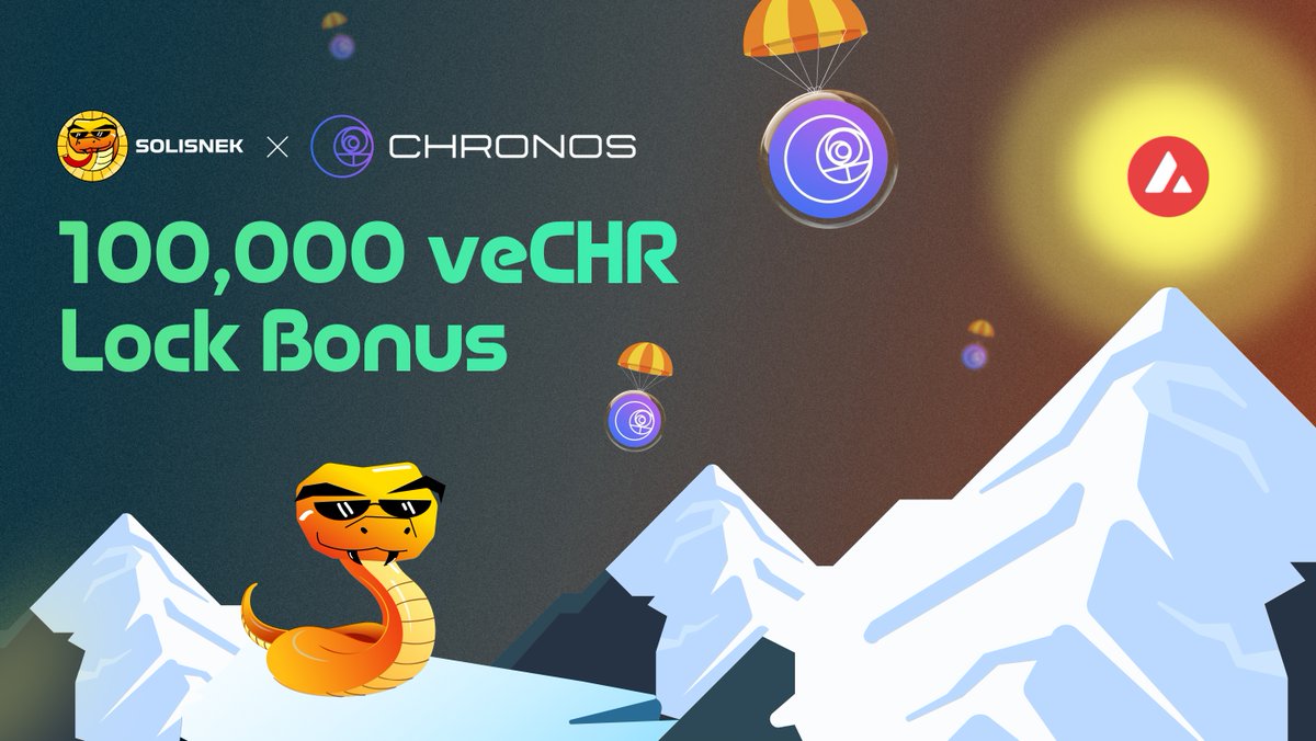 We just posted an article on the benefits of locking! 🔒

Lock now and get a TON of benefits! Like sharing over $90k+ in bribes, the $35k <a href="/ChronosFi_/">ChronosFi</a> airdrop AND the perps bonus! 🔥

Read the full article here! 👇
solisnek.medium.com/why-locking-sn…

#SoliSnek #AVAX