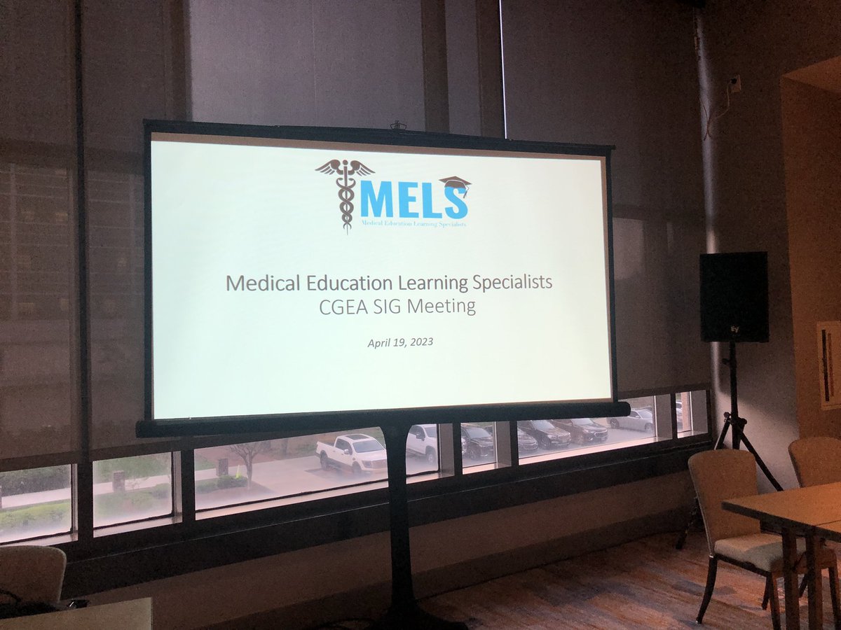 For any #CGEA2023 attendees who are interested but were unable to attend the MELS (Medical Education Learning Specialists) SIG meeting this morning, please feel welcome to catch me later in the conference and ask for a handout!