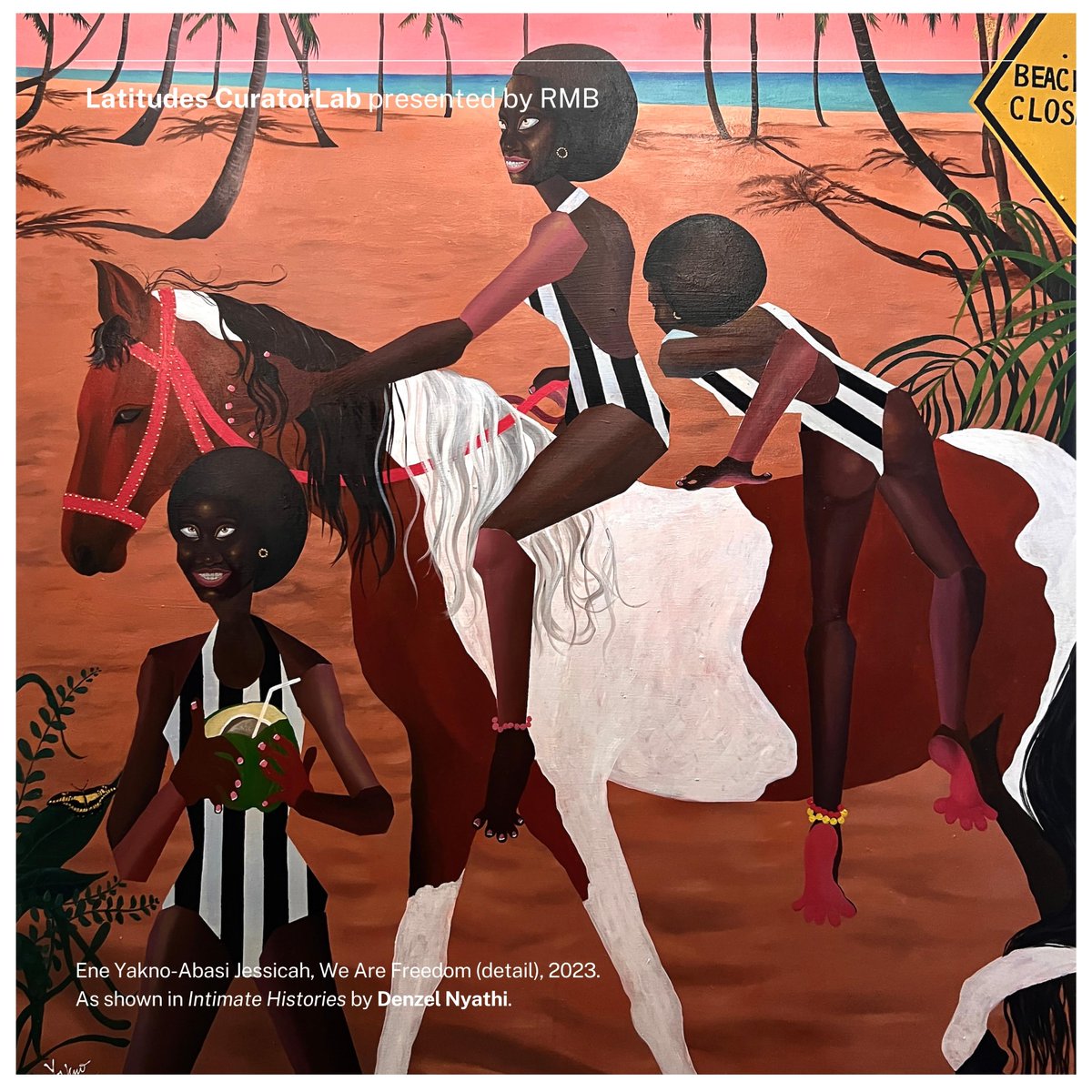 latitudesonline's tweet photo. #LatitudesCuratorLab: Through introspective, daring brushstrokes, this painting-centric exhibition — curated by Denzel Nyathi — relies on a traditional medium to tell untraditional stories.
https://t.co/12wbk67X9h
#LatitudesOnline #CuratorLab2023 @RMBCIB https://t.co/hA4uySn0GW