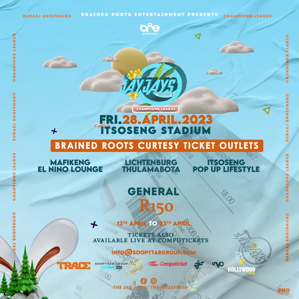 TheJayJaysRSA's tweet photo. A few more days to go to #TheJayJays a Show for the books💫

Here is what the stage looks like 28.04.23 😤🔥  

All stars at the Champions league❗️

🎟  Get your ticket at our Curtesy Tickets outlets, Computicket and online, ⬇️ click on the link below to purchase your tickets 💫 https://t.co/hvvmOQbrDE