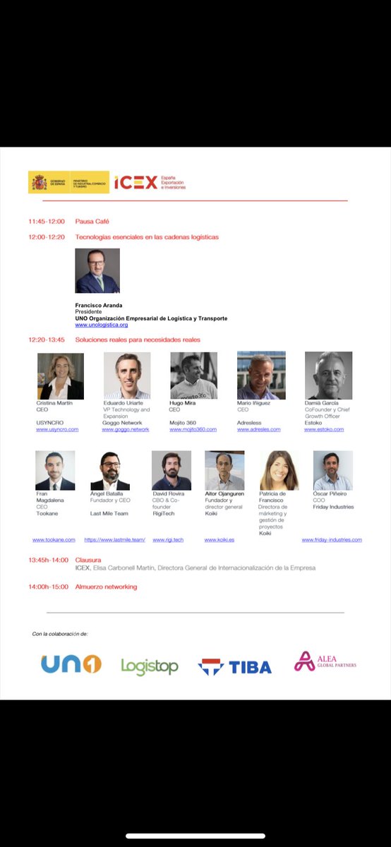 usyncro's tweet photo. @FETEIA @ICEX_ Allí estaremos con nuestra aportación en torno a la #digitalización de la gestión #logística. 

Un interesante programa! #LogisticsRocks @ICEX_ https://t.co/KniZRgWTrh
