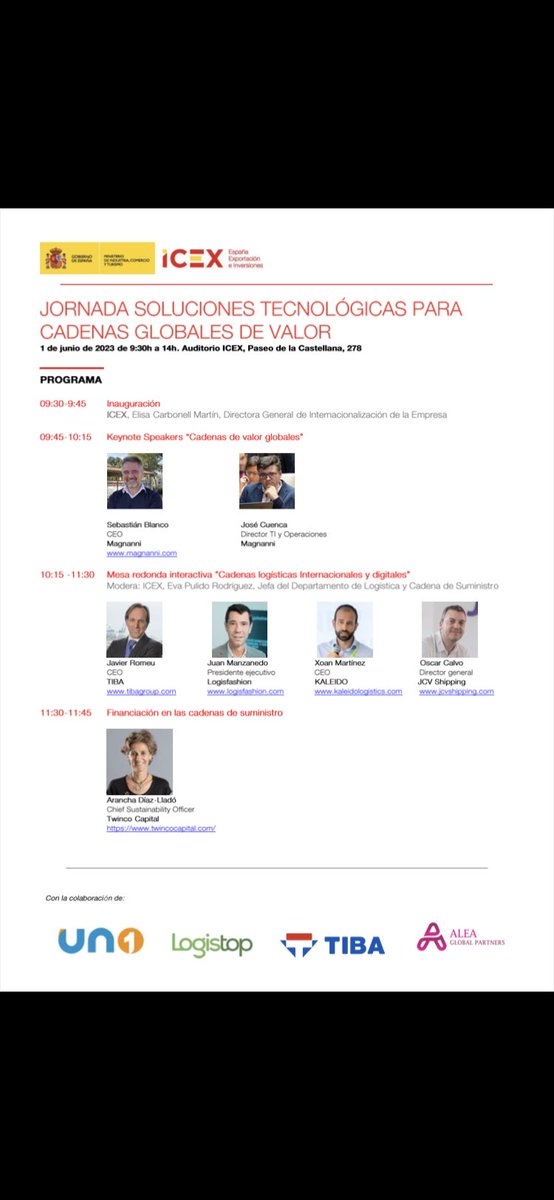 usyncro's tweet photo. @FETEIA @ICEX_ Allí estaremos con nuestra aportación en torno a la #digitalización de la gestión #logística. 

Un interesante programa! #LogisticsRocks @ICEX_ https://t.co/KniZRgWTrh