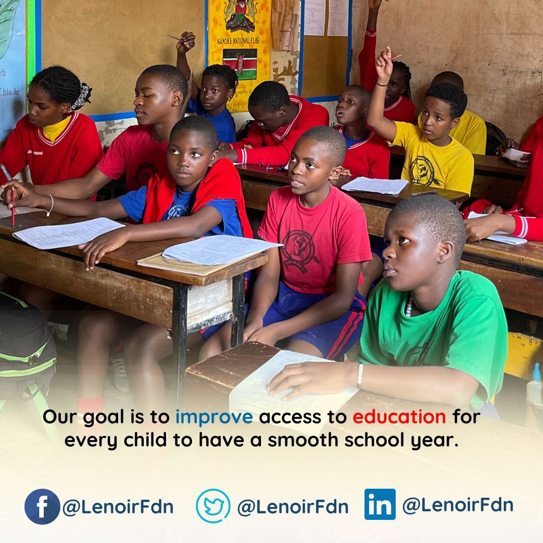 So many children today can’t have an uninterrupted school term without being sent back home due to failure to pay school fees and requirements.

Our lenoirfoundation.com/eap project end goal is aimed at ensuring that more of these children get financial support and resources that