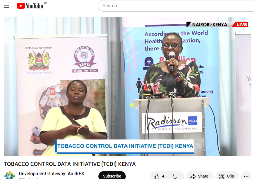IILAinfo's tweet photo. "We congratulate the @MOH_Kenya and @DGateway for the launch of #TCDI dashboard. We believe that this innovative dashboard is a significant step towards strengthening tobacco control interventions in Kenya." - @CMAwuor - @IILAinfo CEO
.
.
.

#TobaccoControlData
#TobaccoControl https://t.co/Ae0Eo7CGI2
