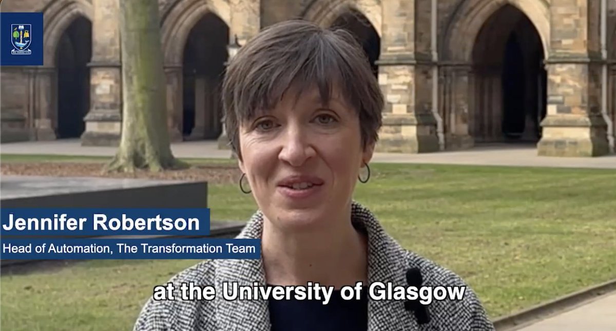 UofGTransform's tweet photo. Would you like to find out more about what the Automation Service has  been working on and why the Institution has decided to develop automation as a tool at the University of Glasgow? 

Head to https://t.co/Ufqg0dGWqG to hear from our colleagues experience so far. @UofGlasgow https://t.co/F8Ls9FNYvx
