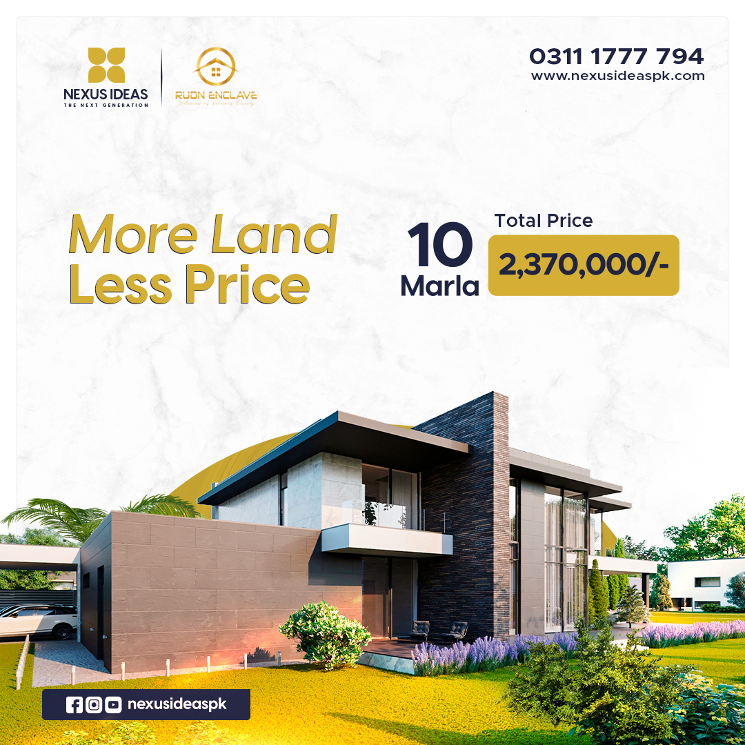 nexusideaspk1's tweet photo. RUDN Enclave offers an amazing opportunity to own a 10-Marla plot at an incredibly low budget.
☎UAN: 03111777794
https://t.co/QkdqMLekJI
.
#rudn #RudnEnclave #10marla #Adyalaroad #property #BallotingEvent #modern #society #islamabad #pakistan #realestate #islamabad #property https://t.co/OhBmixXbwi